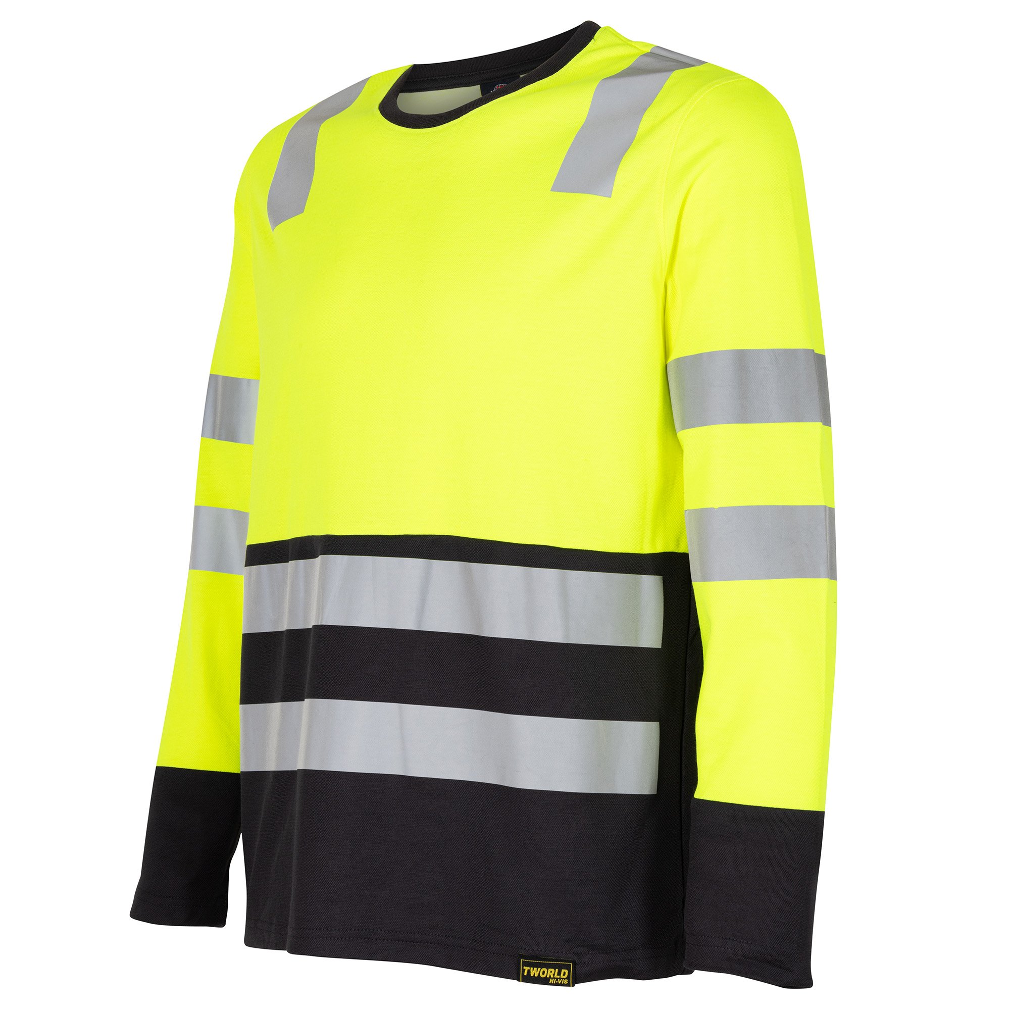 Polera Hibrida Hi-Vis Bi Color Manga Larga Hombre - Imagen 2