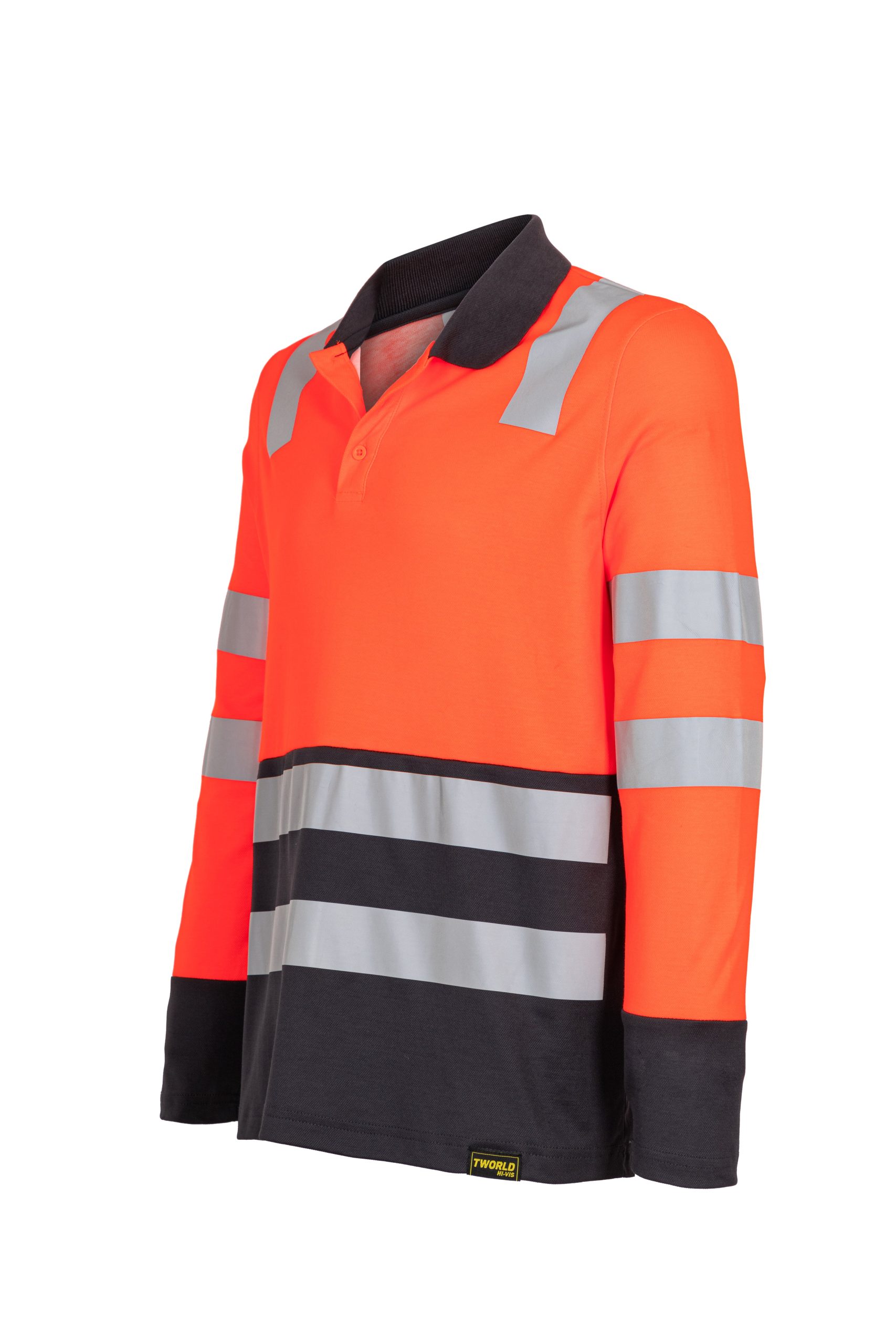 Polera Polo Hibrida Hi-Vis Bi Color Manga Larga Hombre - Imagen 3