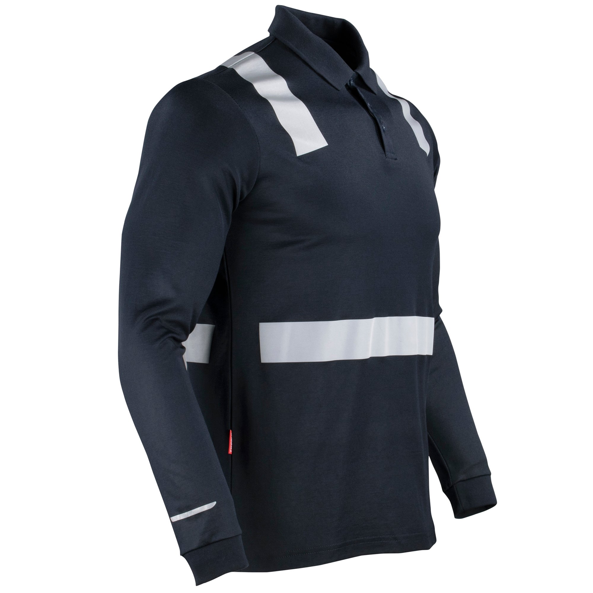 Polera Polo Hibrida con Cinta Reflectiva Manga Larga Hombre - Imagen 2