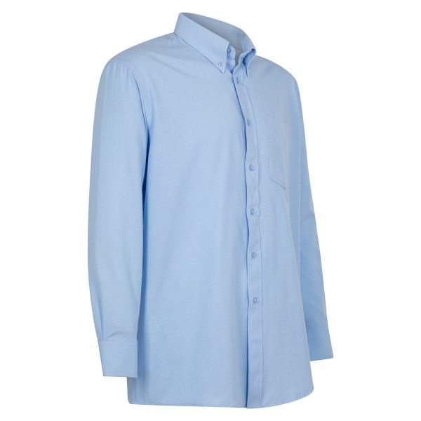 Camisa Oxford Classic Con Bolsillo Manga Larga Hombre - Imagen 2
