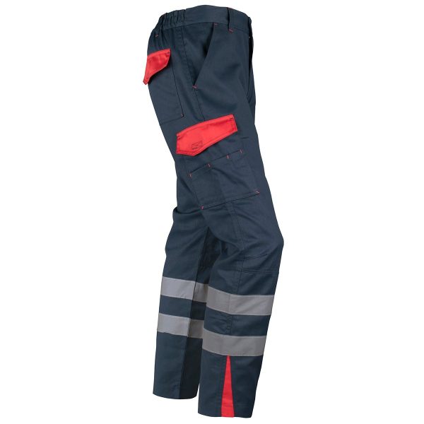 Pantalón Cargo Gabardina Bi-Color Con Cintra Hombre